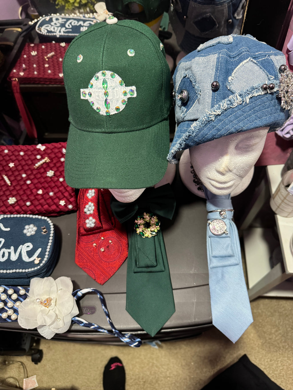 Hats, Caps and Handpainted Clothing
